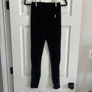 Black Velvet Leggings